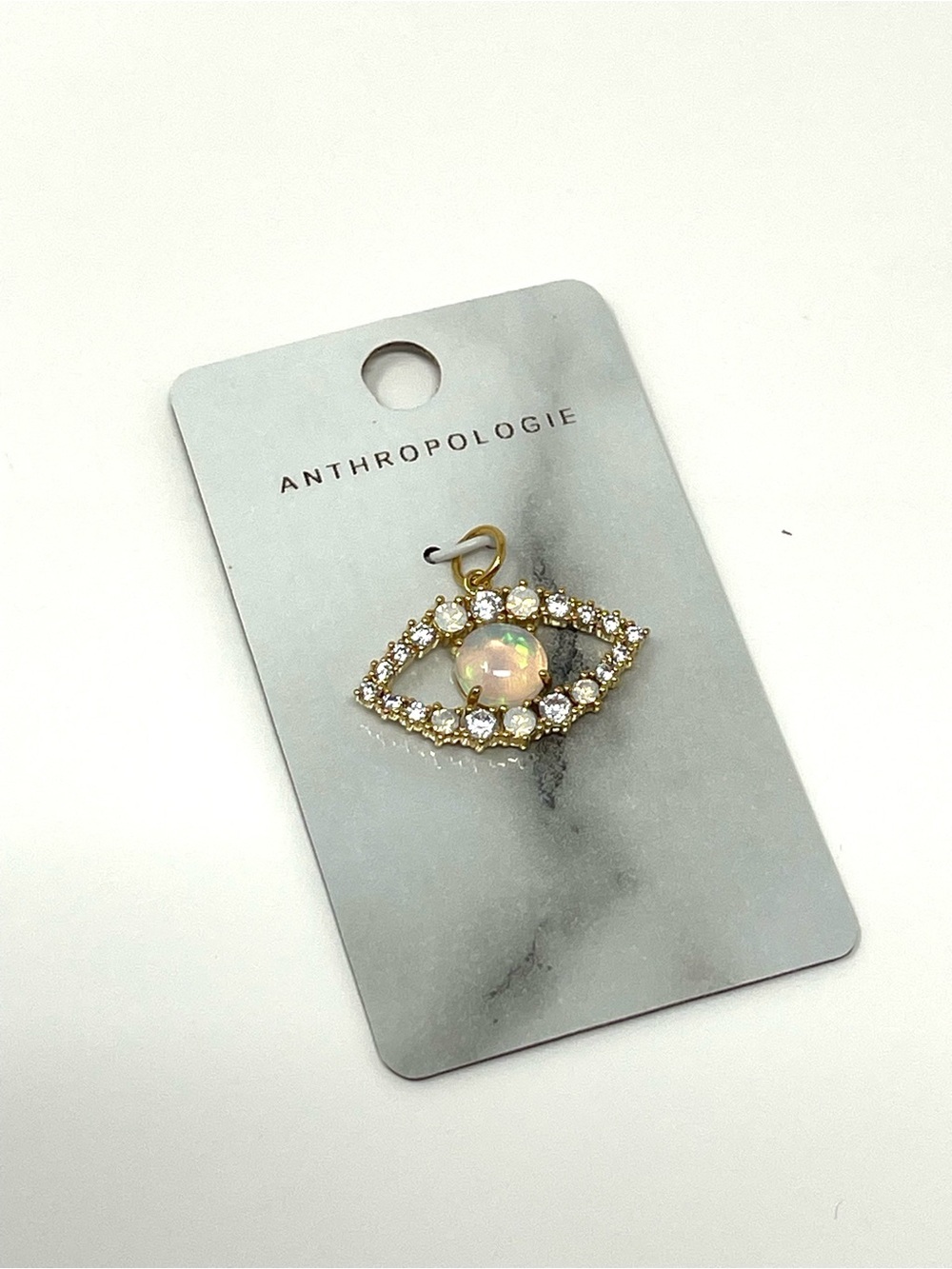 New Anthropologie Gold Spirit Eye Charm